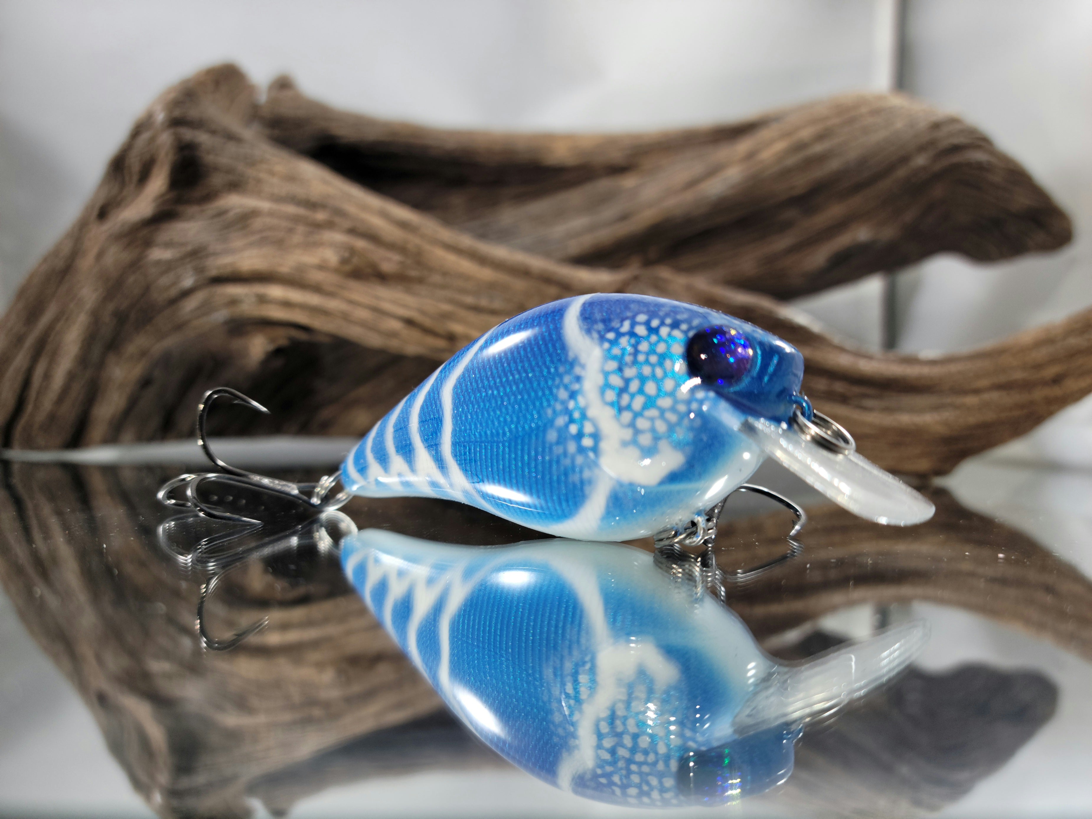 2.5 Squarebill - Blue Craw – Clyde's Cranks