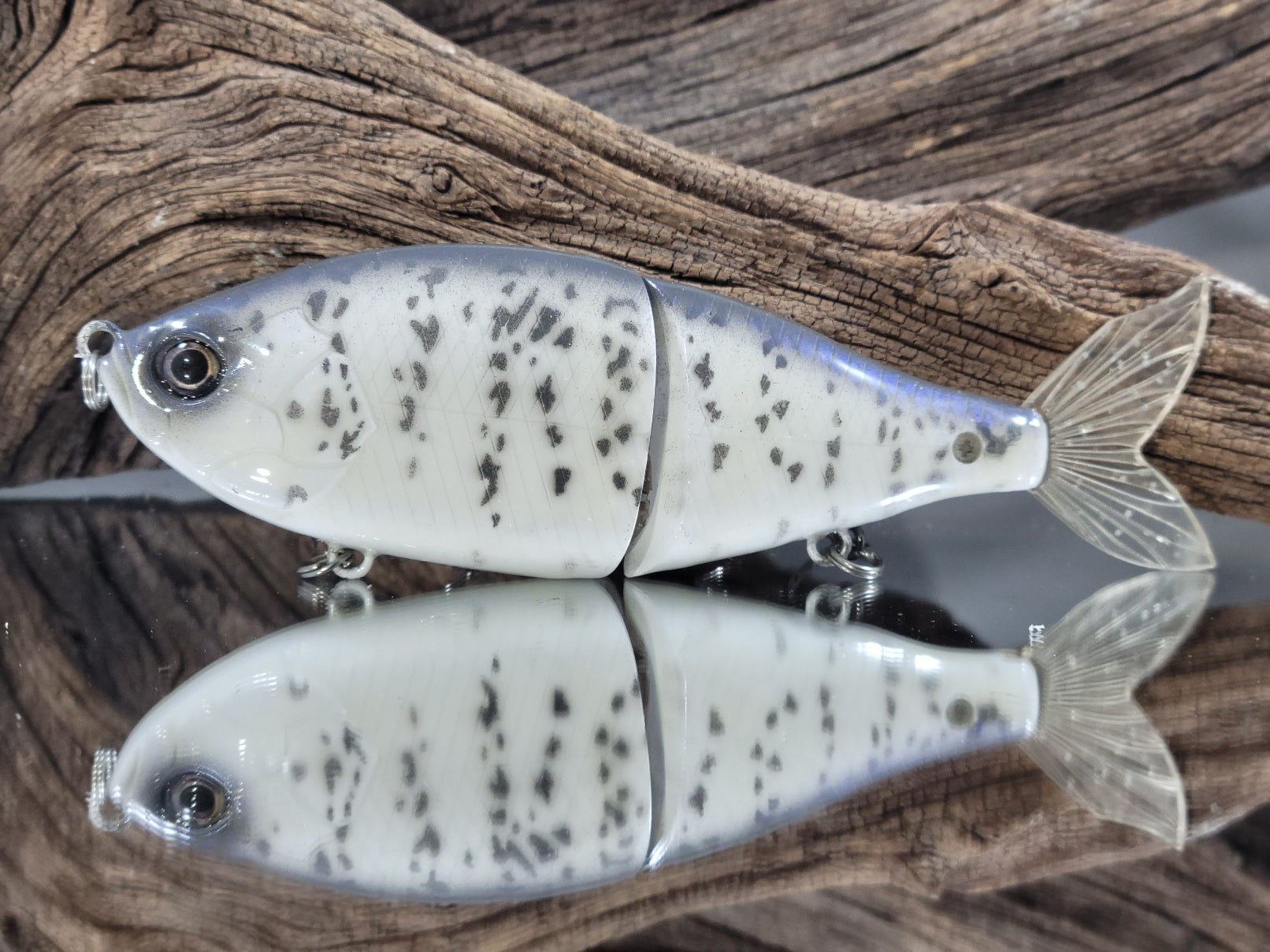 7 fat belly glide & a 3 crappie swimbait