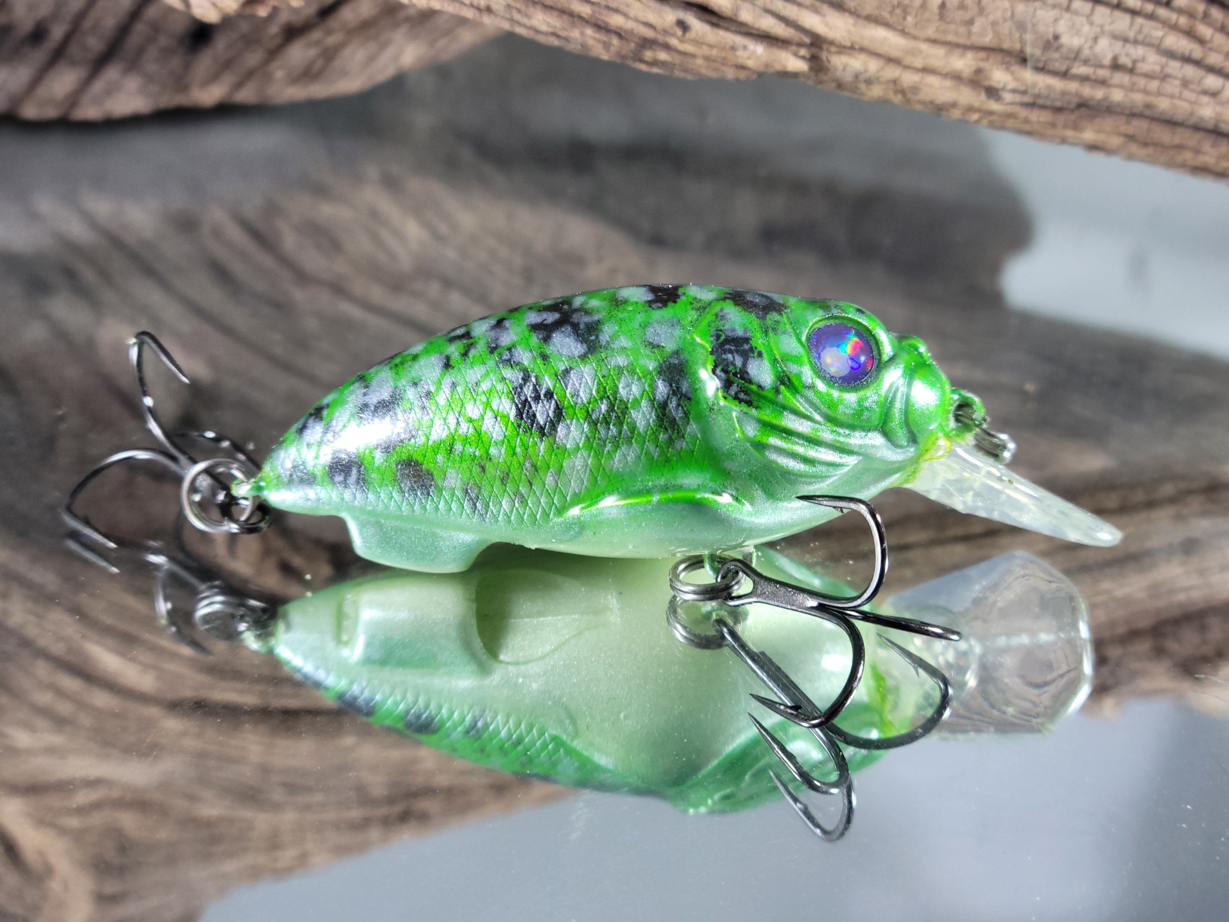 Rio Rico style popper - Copper Crackle Shad - Clyde's Cranks
