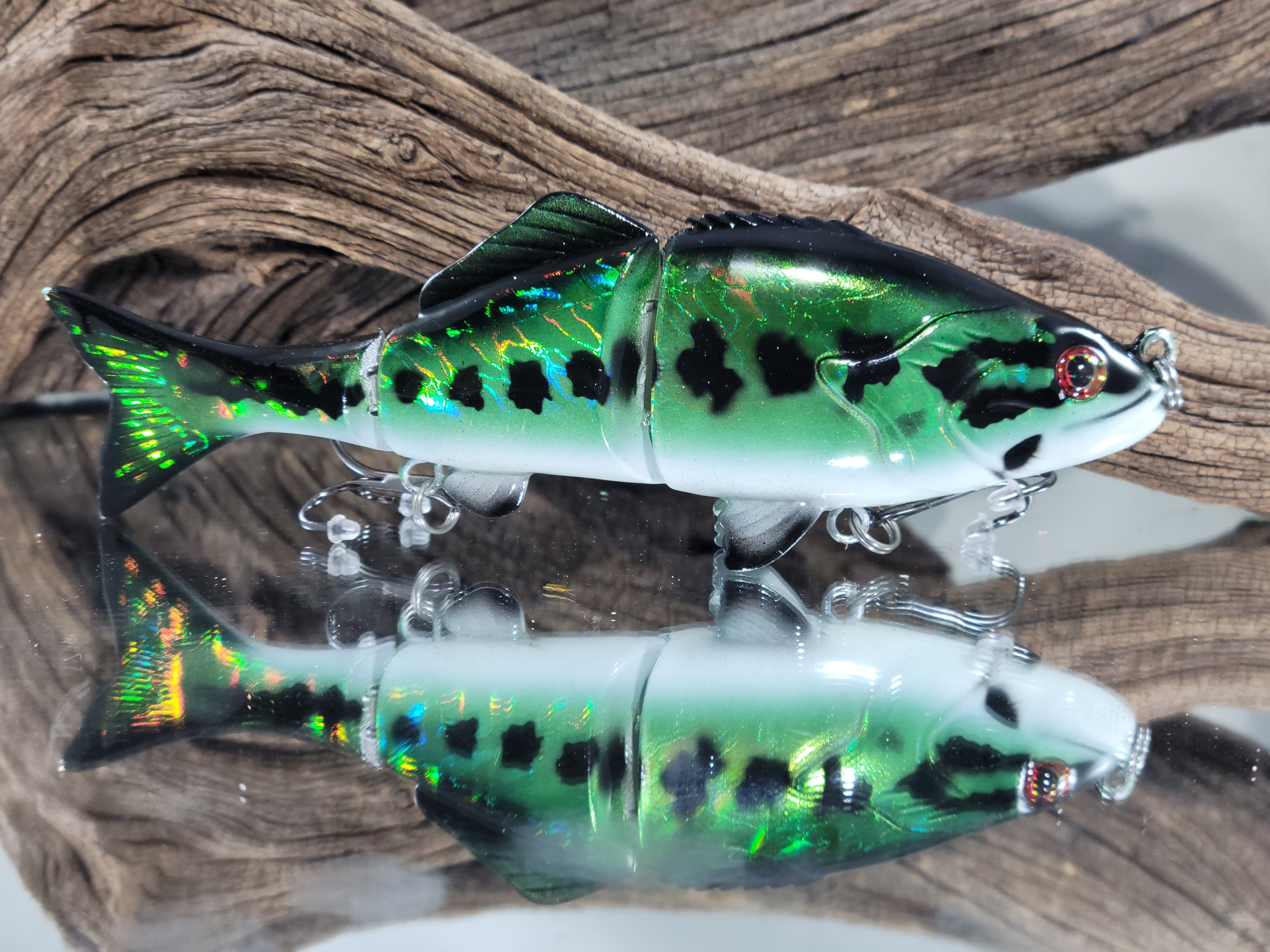 Foiled Swimbait - Candy Largemouth Bass - Clyde's Cranks