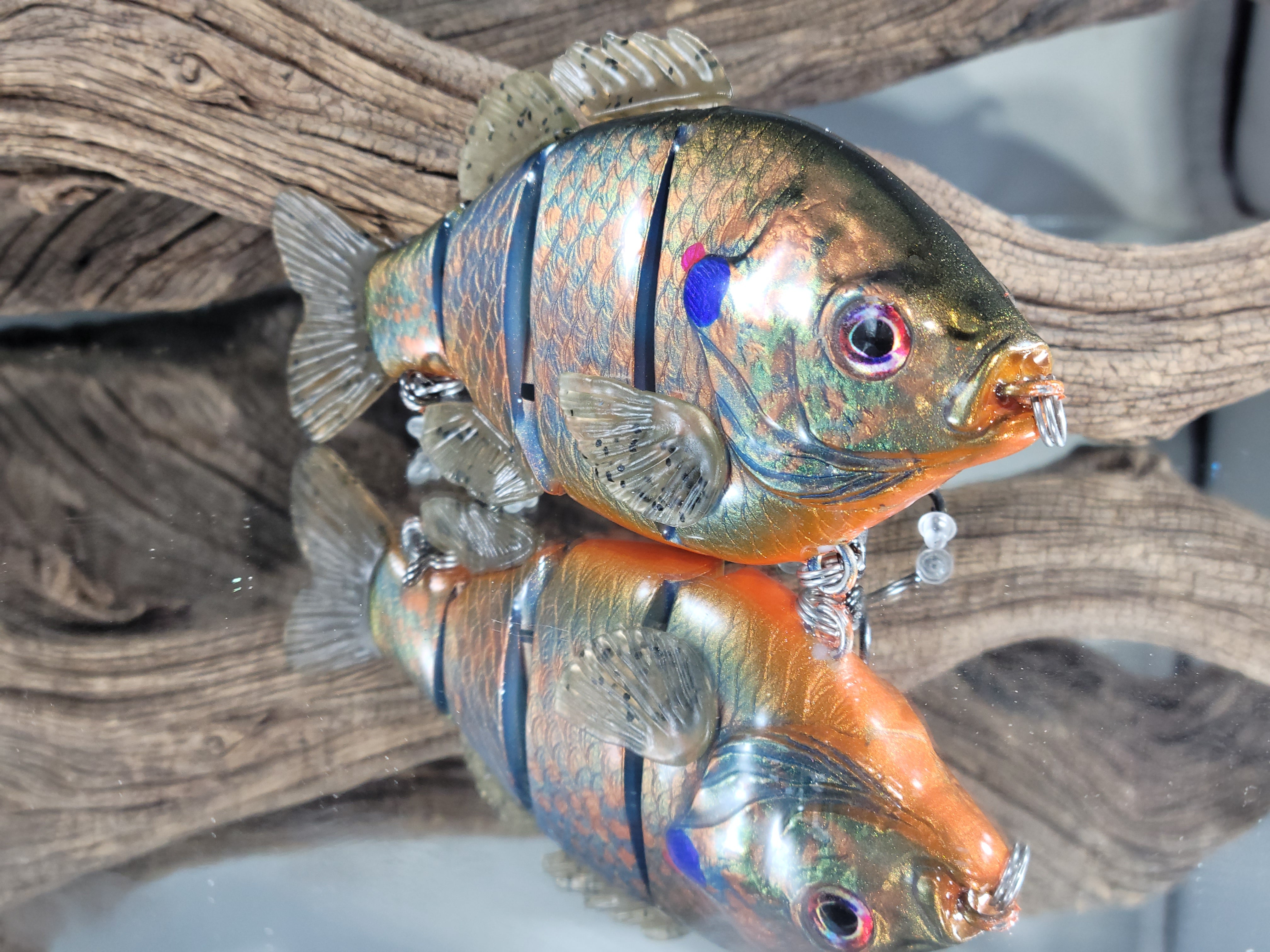 Deluxe Gill Style Swimbait - Pumpkinseed - Clyde's Cranks