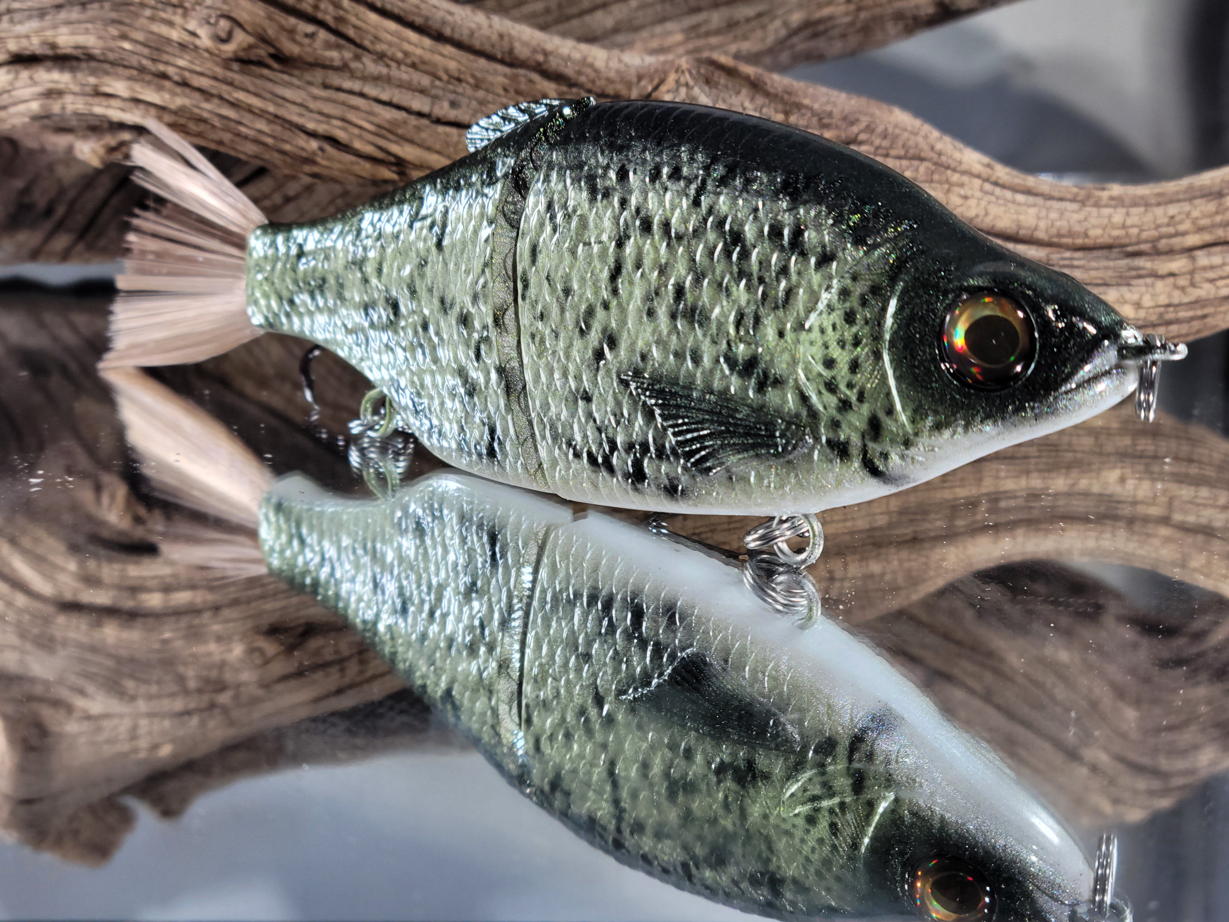 Trashy Crappie Glidebait – Leurre Nageur 6 Pouces – Throwback Baits (threadfin)
