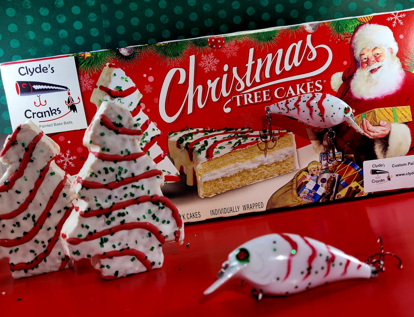 christmas tree made from fishing lures Christmas Tree Cake Inspired Squarebill – Clyde's Cranks