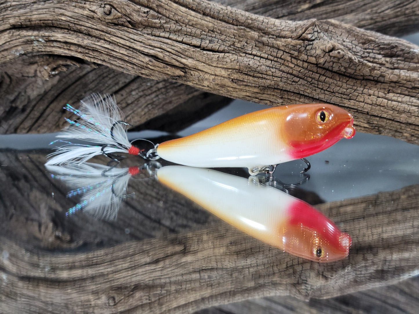 cream fishing lures Micro Dog-X style Topwater bait- Caramel Cream